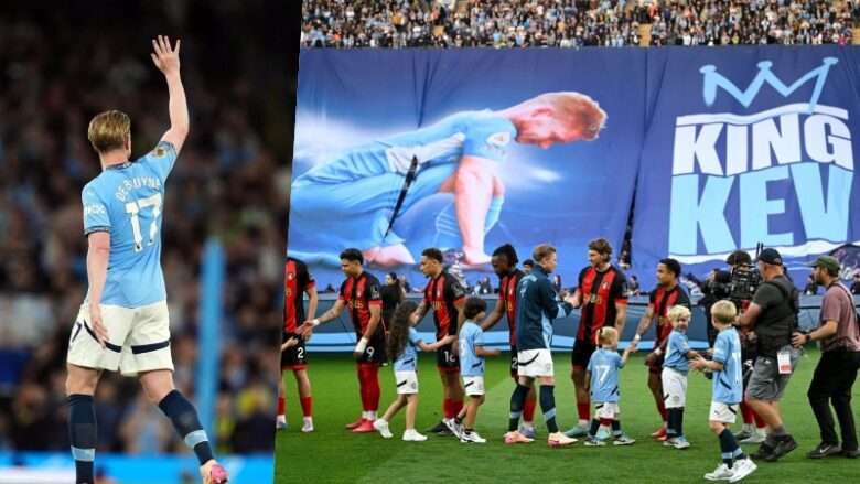 Lamtumira emocionuese e Kevin de Bruyne në Etihad Stadium – 10 vite qëndrim, legjenda më e madhe e Cityt