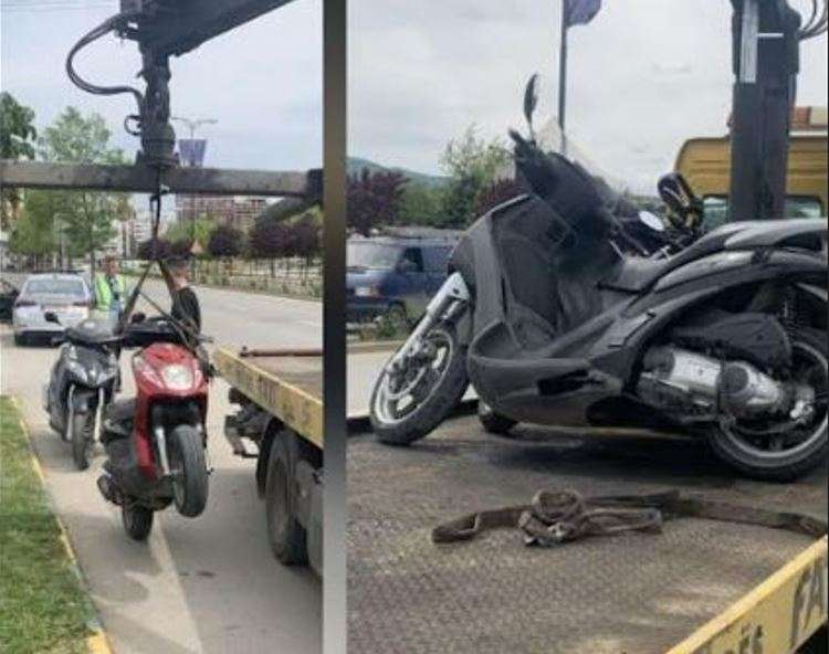 Mungesë e dokumentacionit, Policia konfiskohen 18 motoçikleta në Ferizaj
