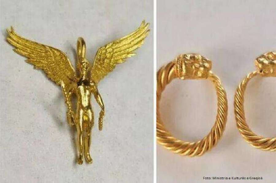 Zbulohet ndërtesa me skulptura luani e dekorime ari në Greqi